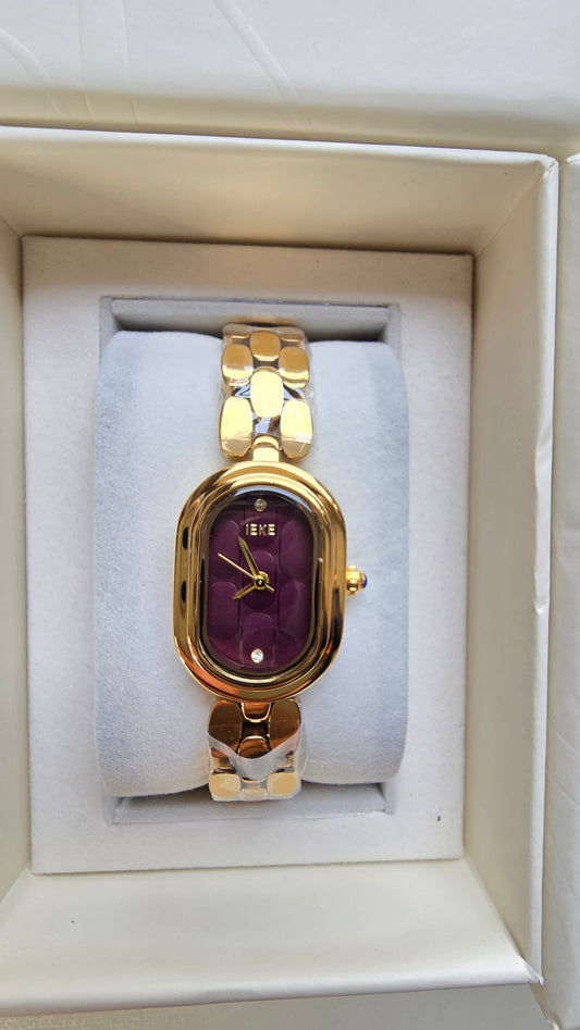 Montre IK - Doré Grenat + Boite original