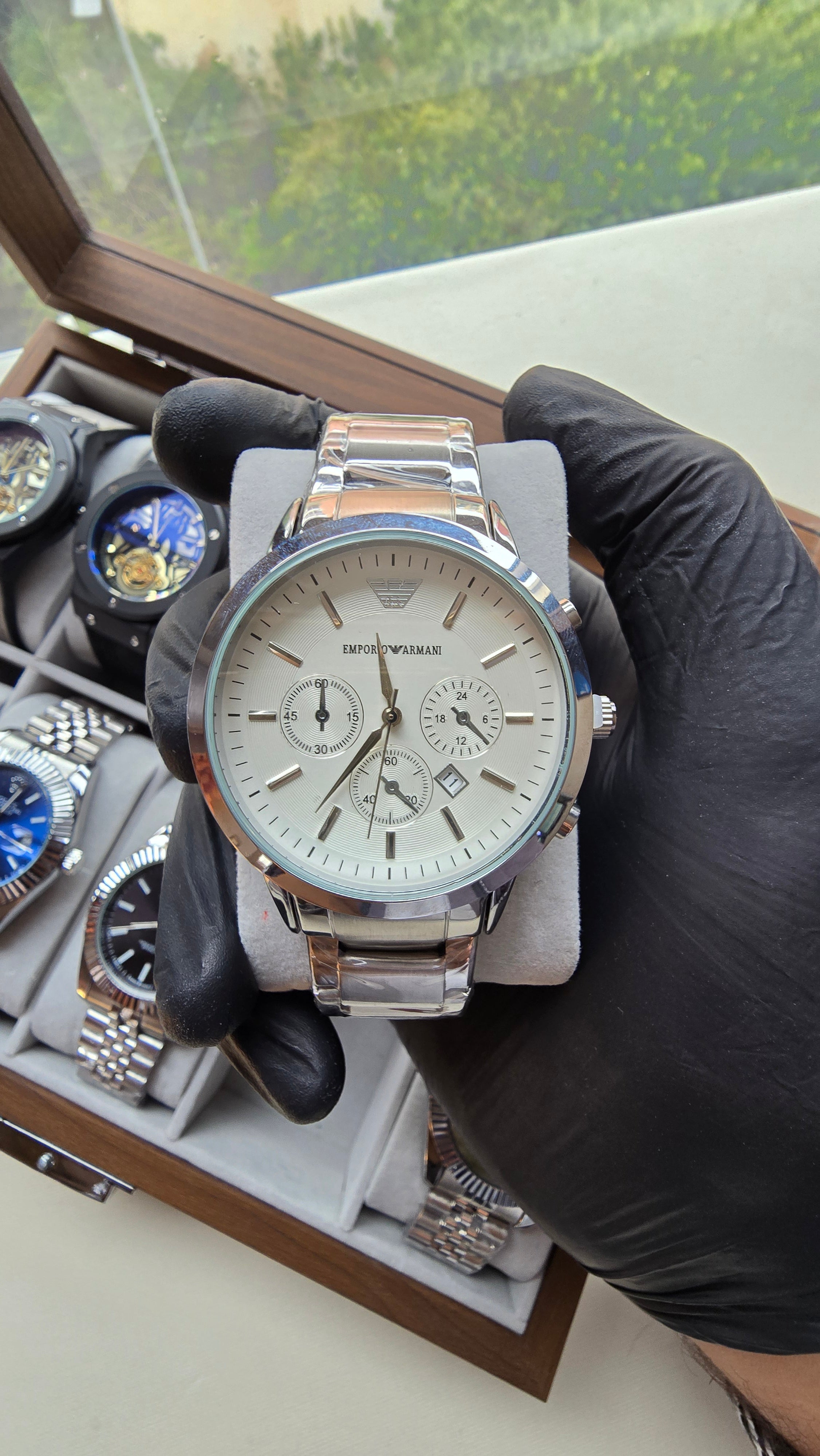 Montre ARMANI – Cadran Blanc