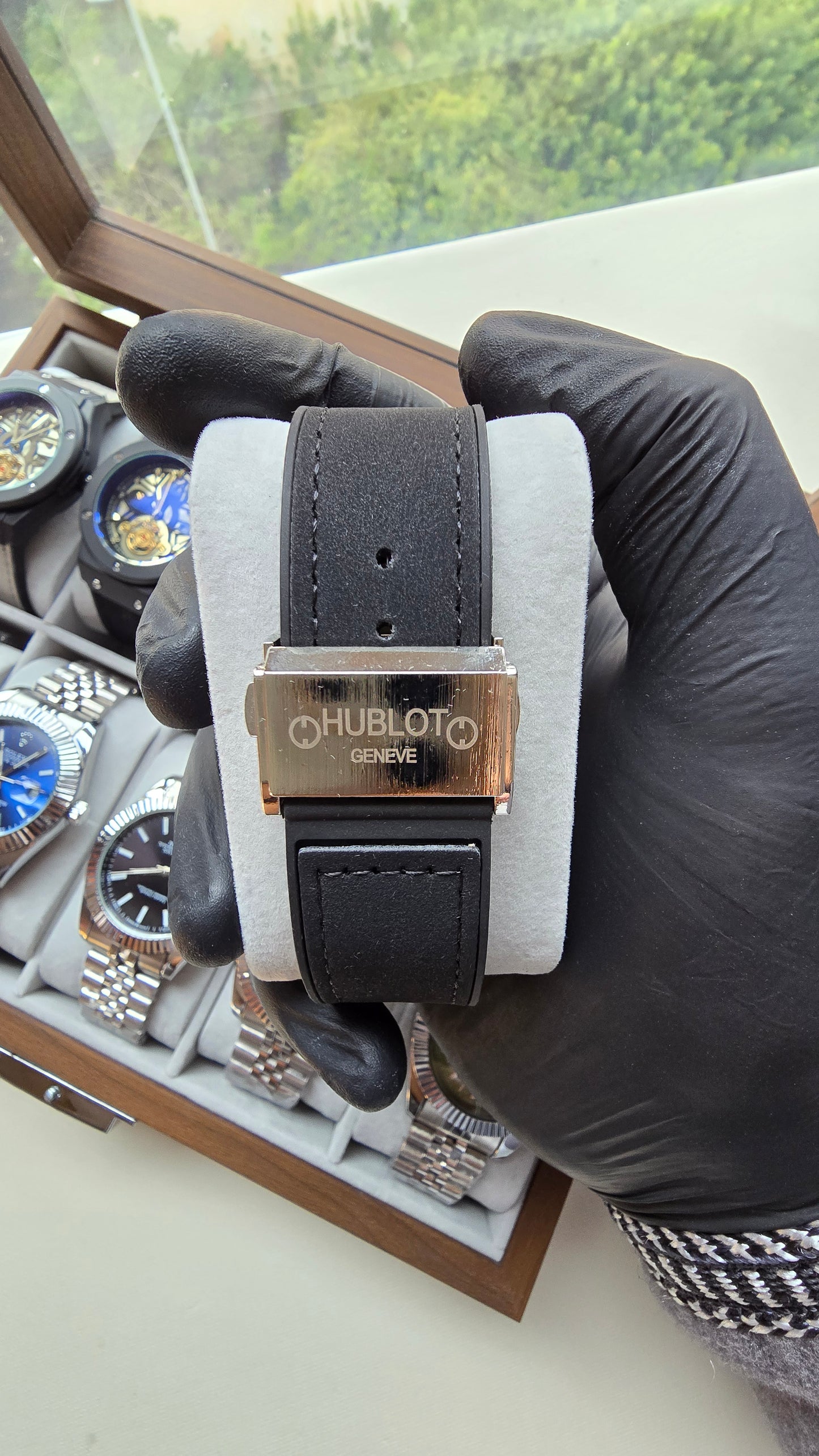 Montre HB Skeleton Blanc