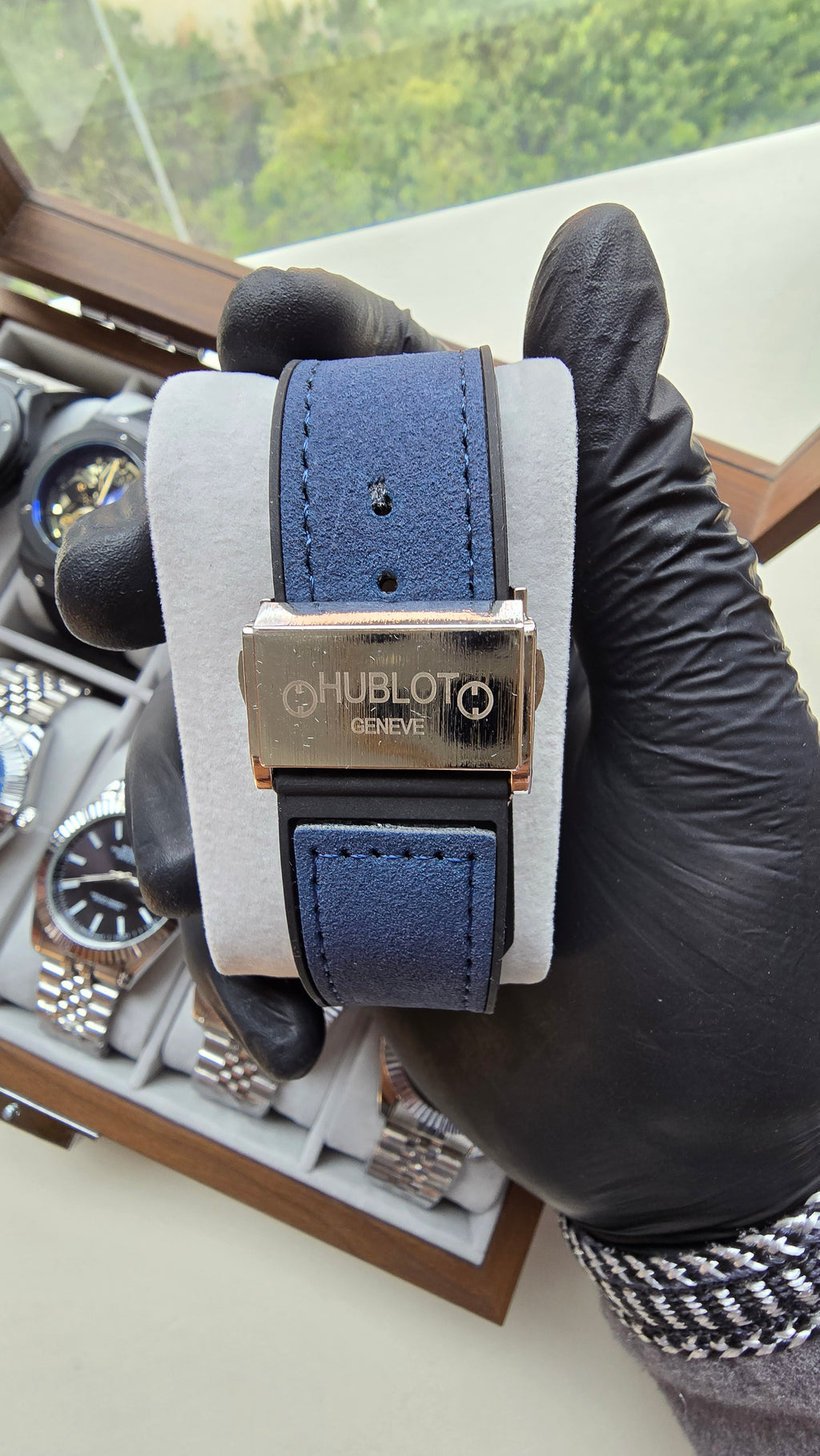 Montre Hublot Skeleton Bleu