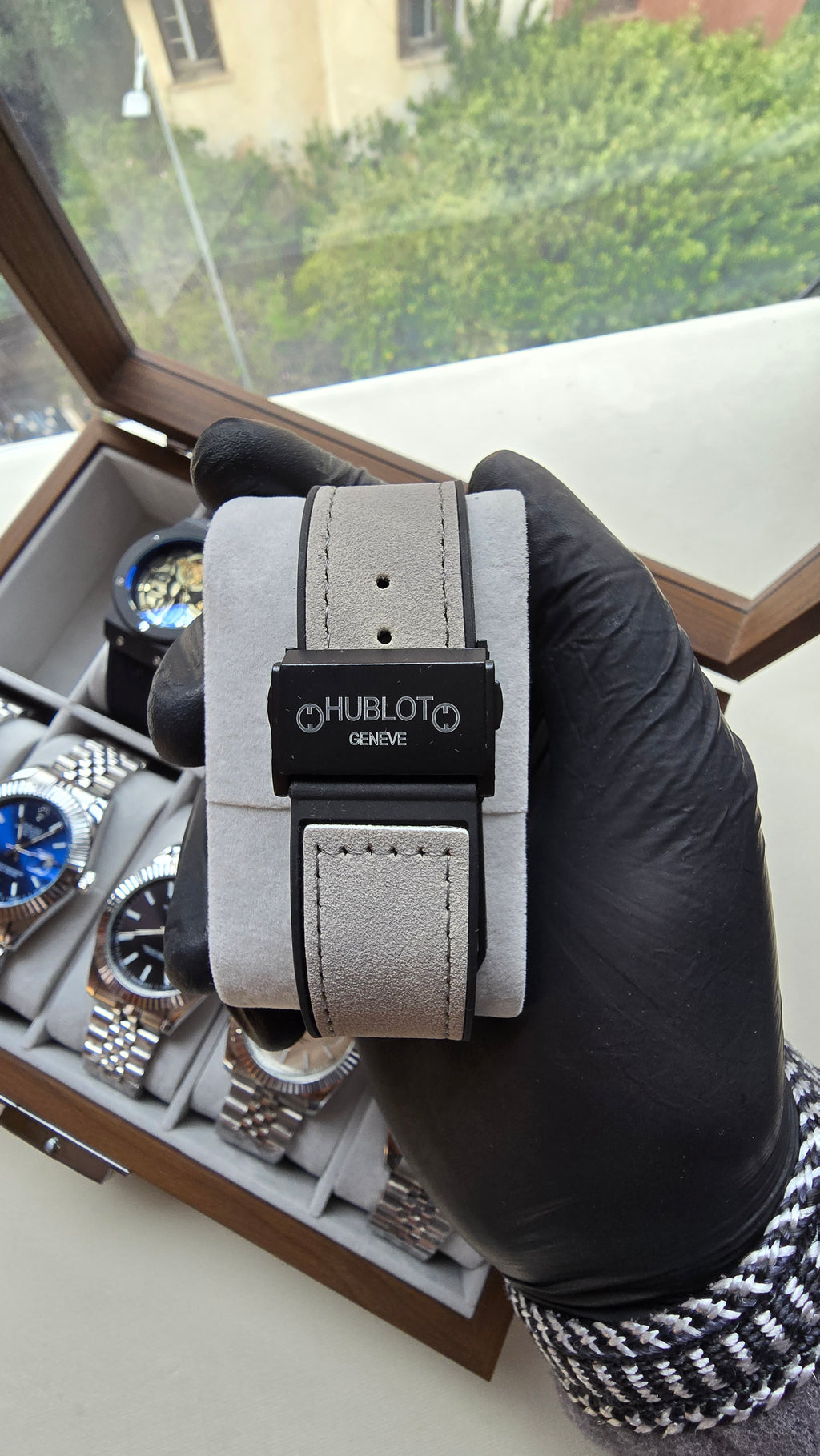 Montre Hublot Skeleton Gris