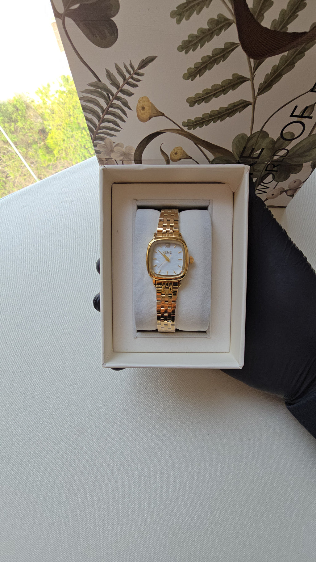 Montre IEKE - Doré Carré + Boite original