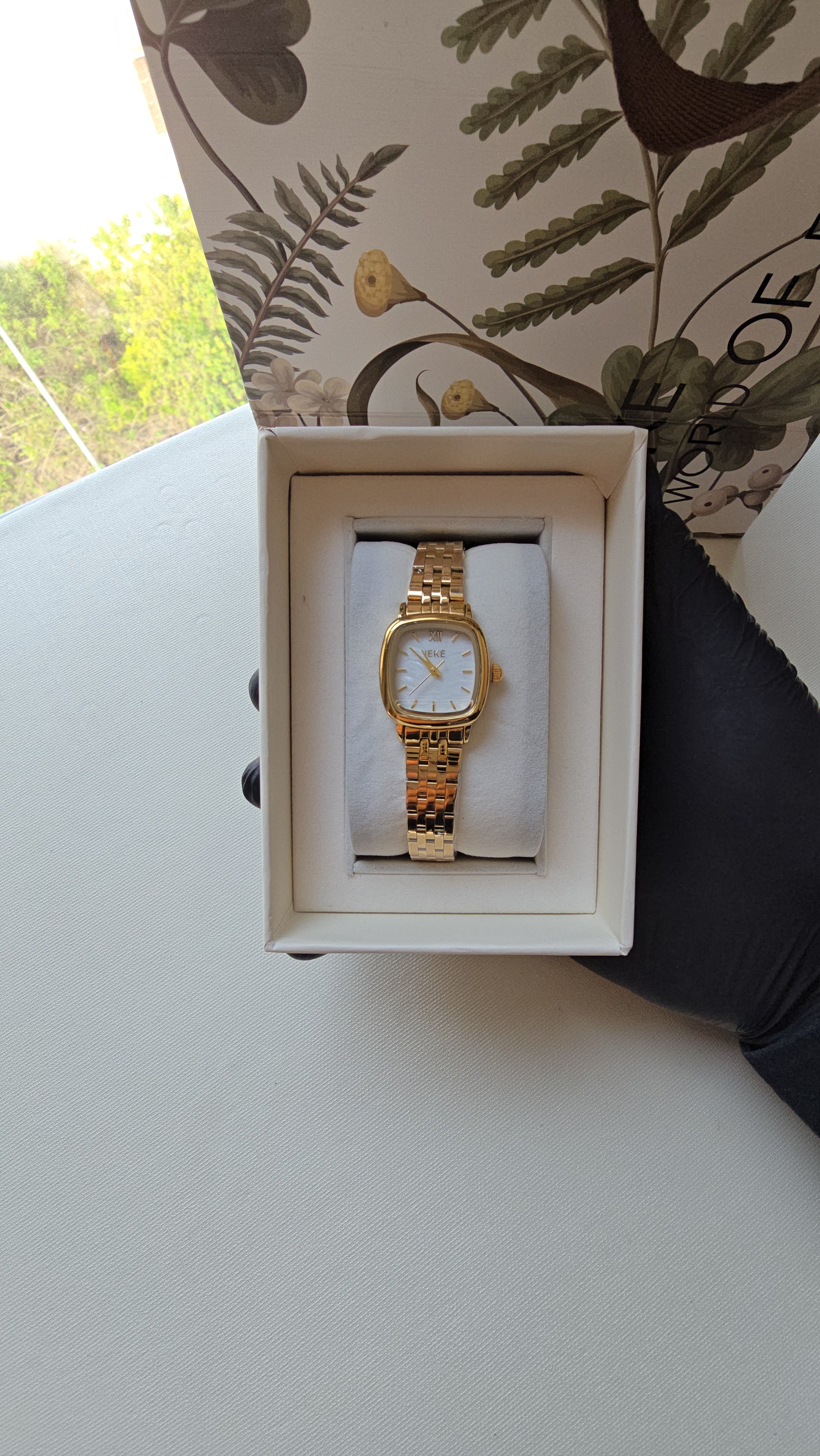 Montre IEKE - Doré Carré + Boite original