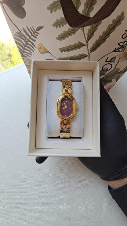 Montre IK - Doré Grenat + Boite original