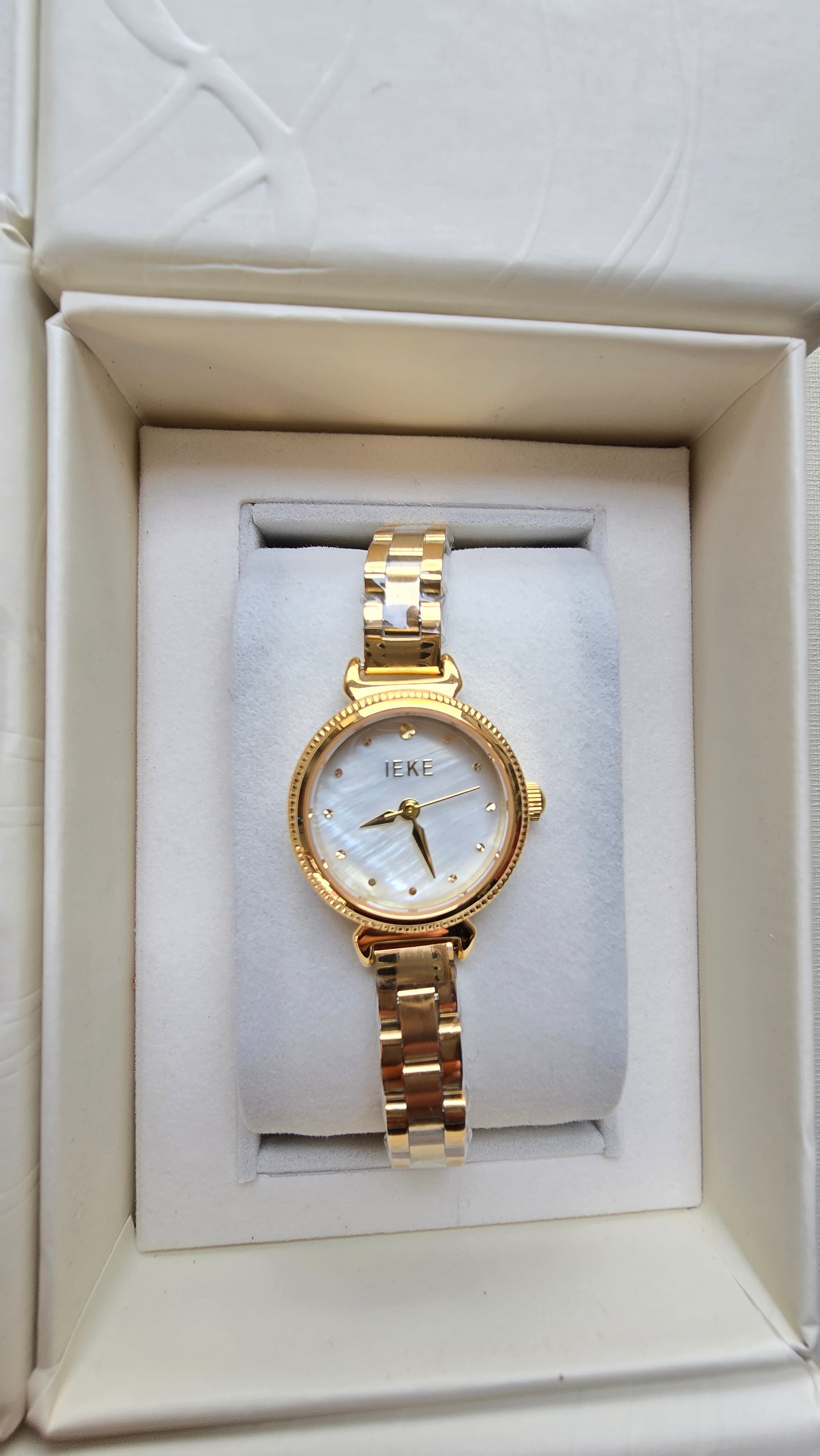 Montre IEKE - Doré Cercle Petite + Boite original