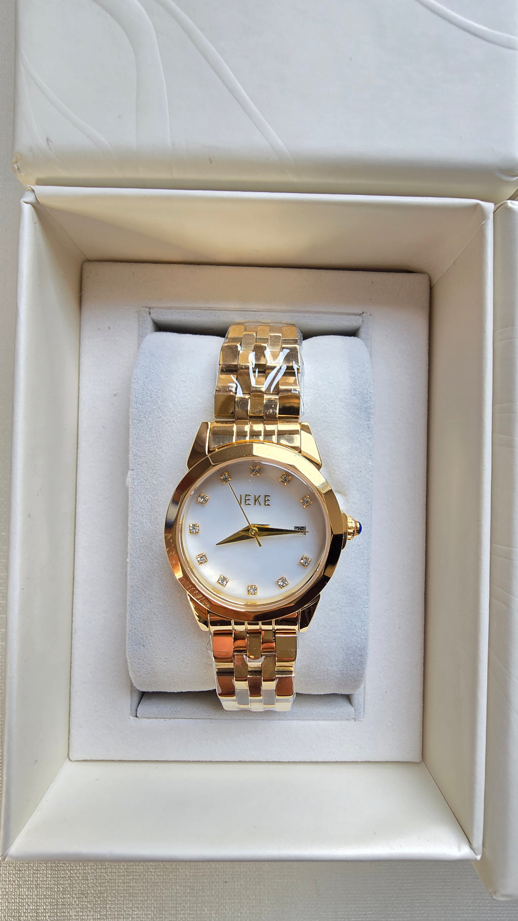 Montre IEKE - Doré Cercle Grande + Boite original