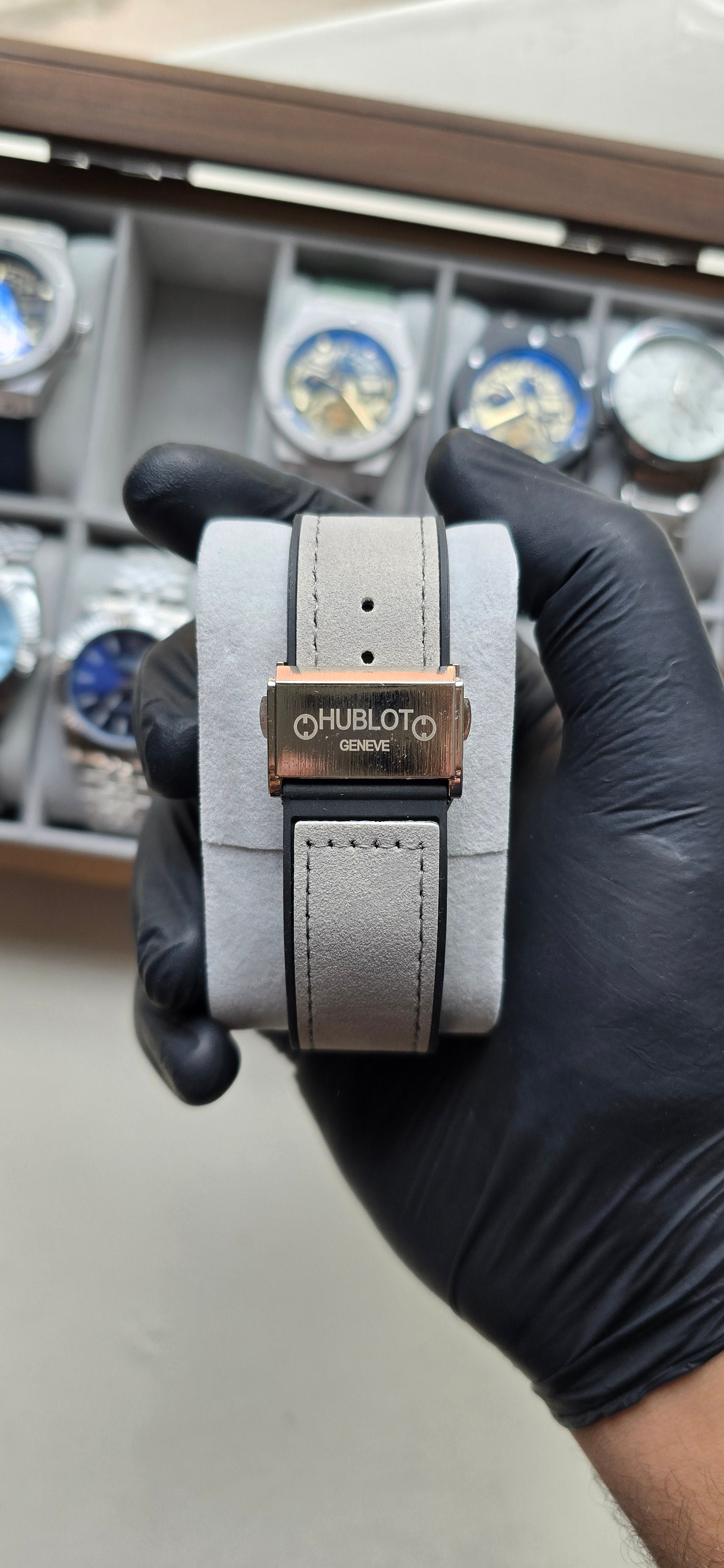 Montre HB Skeleton Blanc-Gris