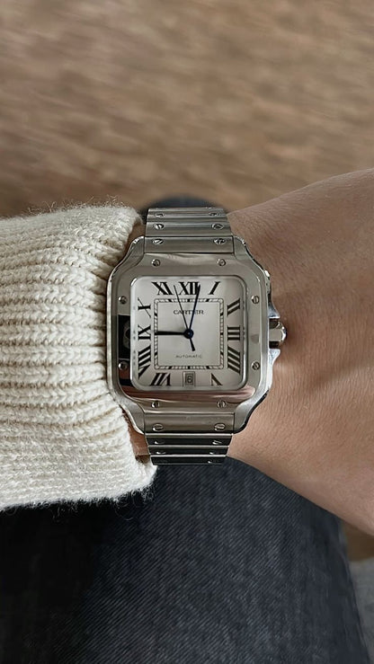 Montre CR – Bracelet Acier Argenté