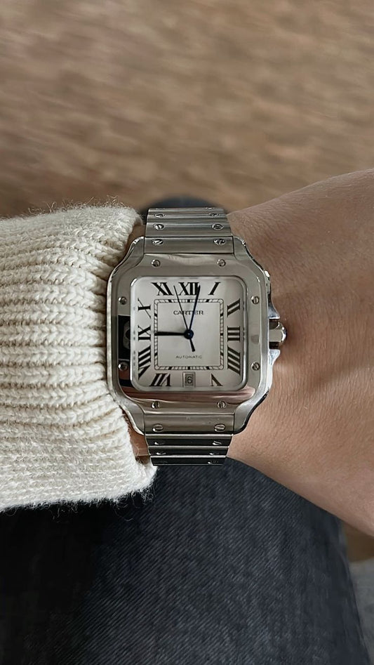 Montre CR – Bracelet Acier Argenté