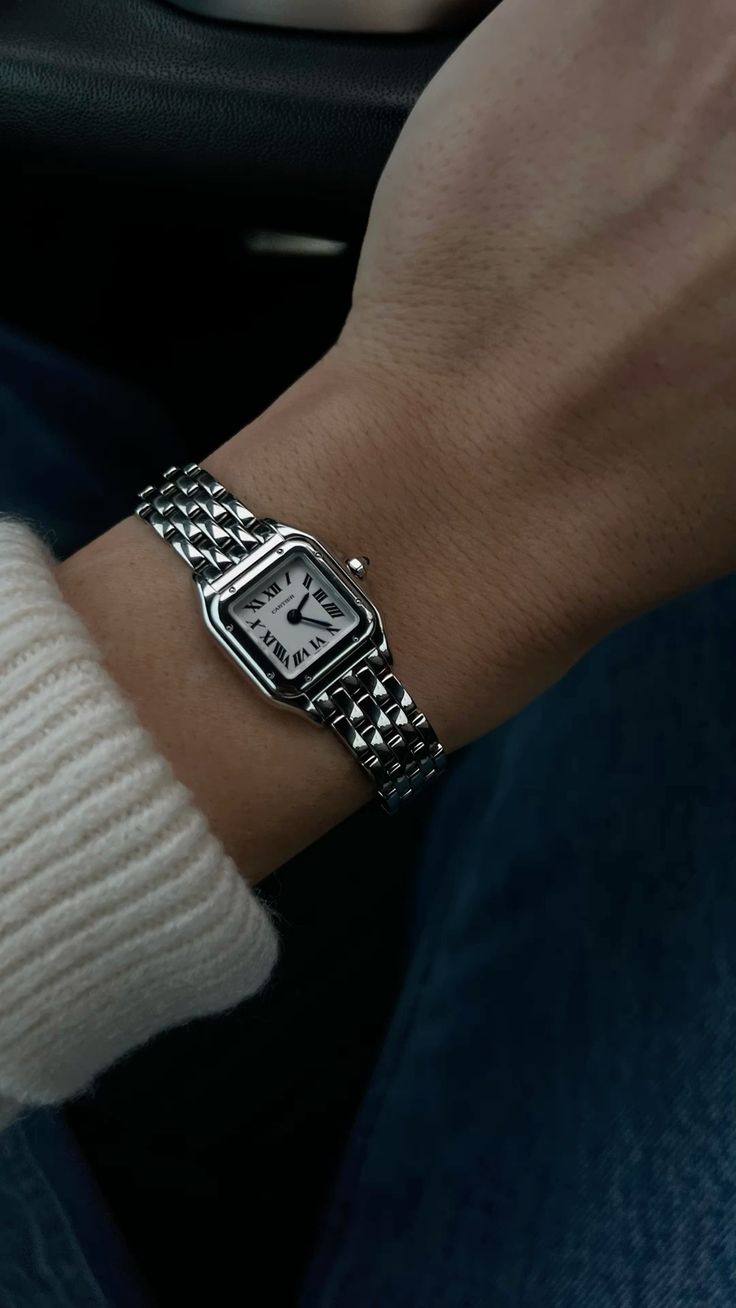 Montre CR – Bracelet Acier Argenté