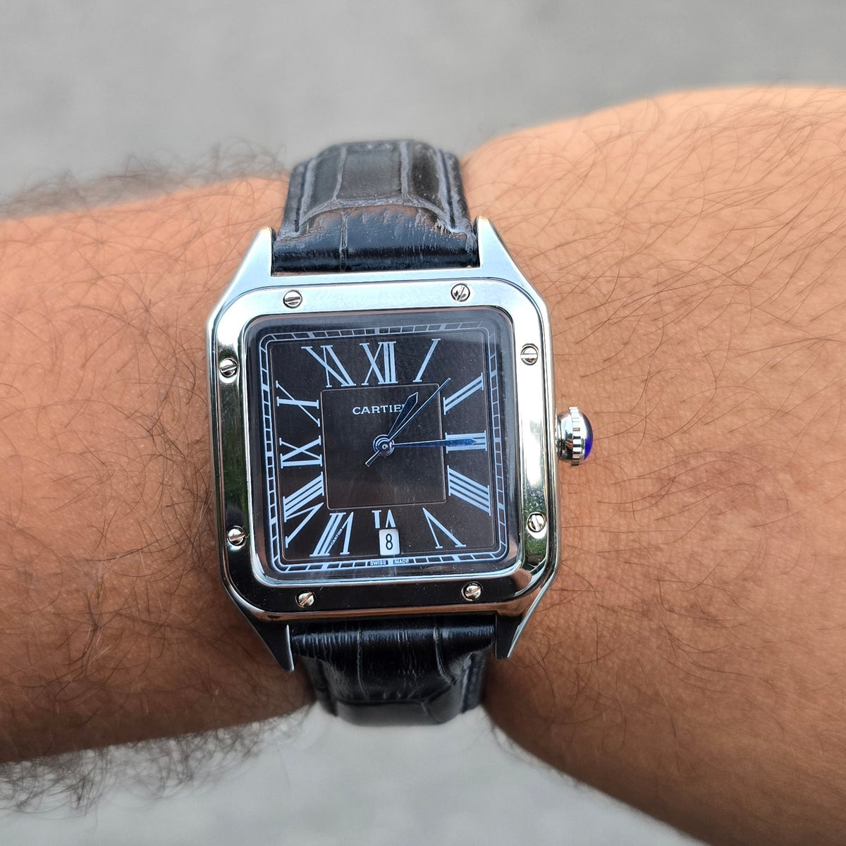 Montre CR cuir